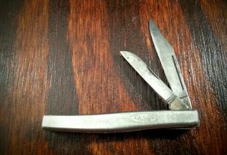 Vintage Providence Cut Co Folding Pocket Knife Made In Usa Stainless 2 Blade