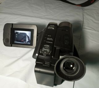 Vintage JVC Videomovie VHS - C Bundle Camcorder GR - AXM300U Video Camera 3