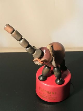 Vintage Kohner Elephant Push Puppet