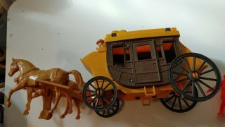 Vintage Wild West Player Wells Fargo Stagecoach