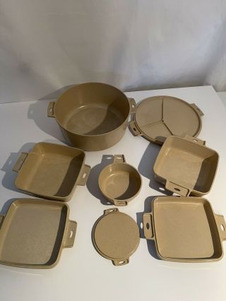 Vintage Littonware Microwave Cookware 4 Piece Matching Microwave Set Cp