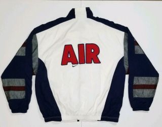 Vintage Nike Air Track Jacket Xxl Vtg Near Embroidered Large Spellout 1980s