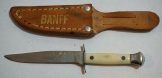 Vintage Cub Hunter Colonial Prov.  Ri.  U.  S.  A.  Miniature Fixed Blade Bowie Knife