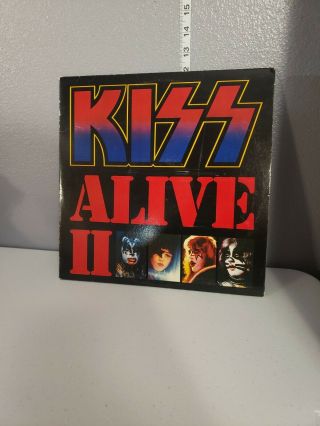 Vintage 1977 Kiss Alive Ii Lp Double Vinyl