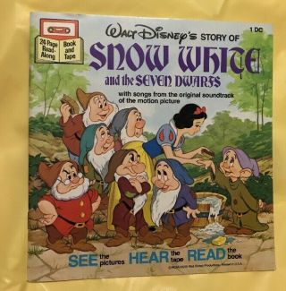 Walt Disney Story Of Snow White & The Seven Dwarfs See Hear Read Book No Tape