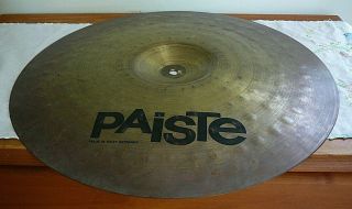Vintage Paiste West Germany 200 Crash Cymbal 20 " Ride Inverted Bell Invert