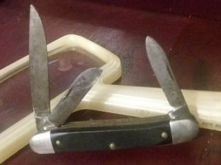 Vintage Ranger Prov USA 3 Blade Stockman Pocket Knife Fine 3