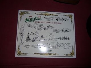 Old Schrade Metal Sign From Schrade Factory Scrimshaw For Cabin