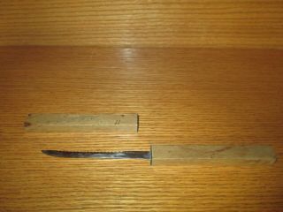 Vintage Floating Fishing Knife Stainless Steel Made In Japan Advertising On Case