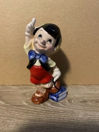 Vintage Walt Disney Productions Pinocchio Ceramic Figurine Made In Japan