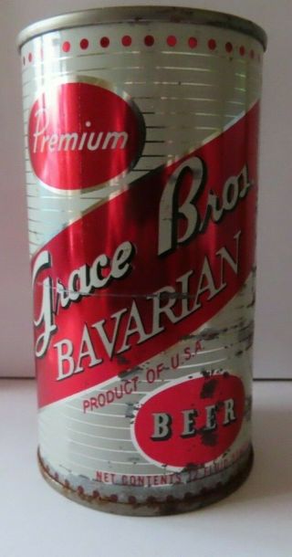 Beer Can - Premium Grace Bros.  Bavarian Beer,  Maier Brewing Co. ,  La,  Ca 14g