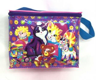 Vintage 90s Lisa Frank Lunch Bag Box Purse Kitties Cats Toys Candy 1990s Cute