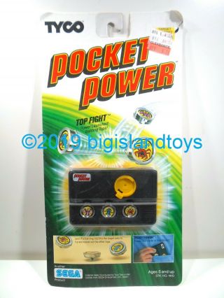 Sega Tyco 1988 Pocket Power Top Fight Battle Tops Game Toy Vintage