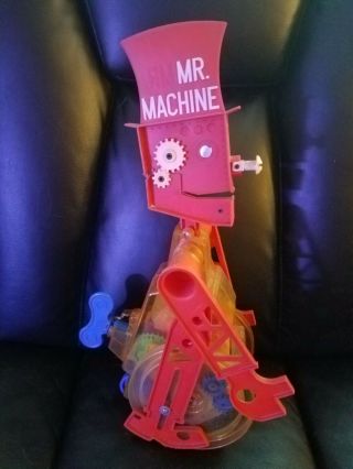 Vintage 1977 Ideal Mr.  Machine Gear Robot Wind - Up Walking Toy Box