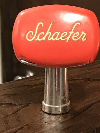 Vintage F & M Schaefer Beer York,  Ny Plastic Tap Handle