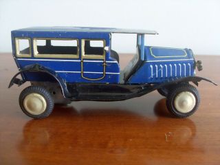 Vintage 1950s Friction Tin Toy Car - Made In Japan