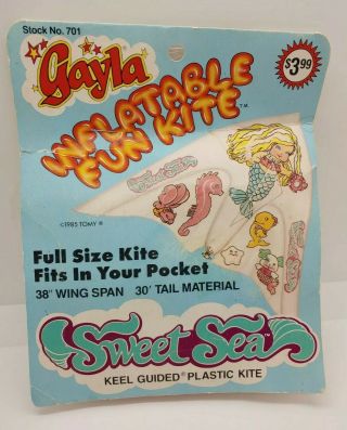 Vintage 1985 Sweet Sea Gayla Inflatable Fun Kite Misp Nos