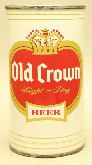 Old Crown Flat Top Beer Can