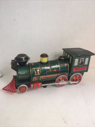 Vintage 1960s Made In Japan Western Tin Toy Train Locomotive Engine Modern Toys