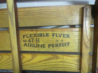 Vintage Flexible Flyer Airline Pursuit Sled 1960 