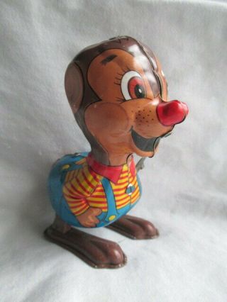 Vintage Tin Marx Chipmunk Hopper Wind - Up Toy