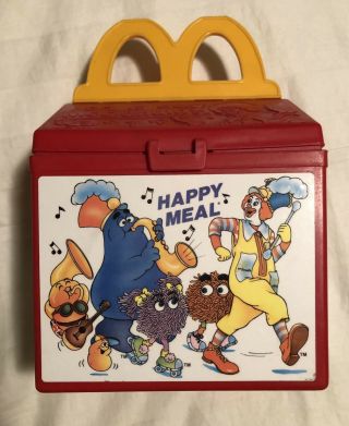 Vintage 1989 Fisher Price Mcdonald’s Happy Meal Lunch Box - In Great Shape