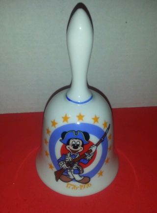 Walt Disney Productions Bicentennial Mickey Mouse Bell Schmid Made In Japan