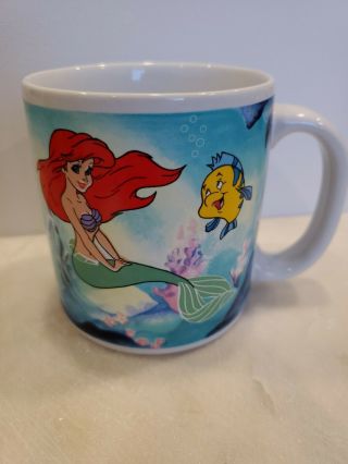 Disney The Little Mermaid Coffee Mug Tea Cup Vintage 1990 