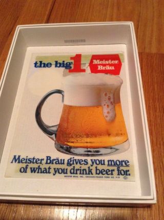 Vintage Meister Brau Beer The Big 1 - Meister Brau Gives You More.