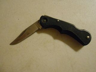 Western Usa 516 Stainless Black Folding Pocket Knife