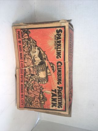 Louis Marx Sparkling Climbing Fighting Tank Box Only
