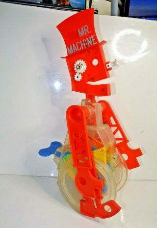 Vintage 1977 Ideal Mr.  Machine Gear Robot Walking Toy Perfectly