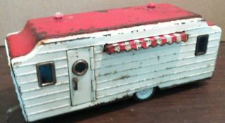 Vintage Japan Tin Camper 1950 Pull Out Awning Bandai??? House Van
