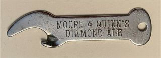 1930s Moore Quinn Diamond Ale Syracuse Vaughan Never - Slip Bottle Opener B - 24 - 105