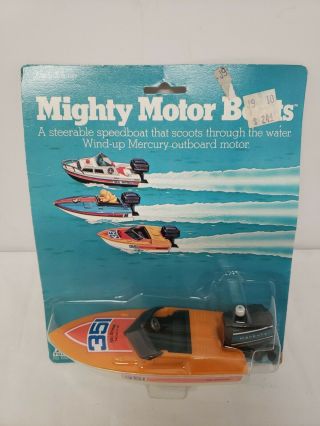 1978 Vintage Tomy Mighty Motor Boats Collectible Toy Wind Up No.  6524