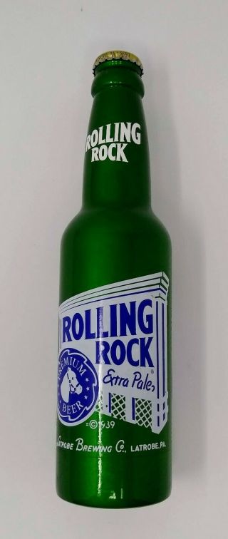 Rolling Rock Extra Pale Green Wooden Bottle Beer Tap Handle