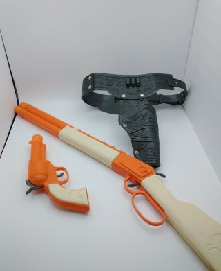Imperial Legends Of The Wild West Toy Cap Gun Rifle & Revolver W/ Belt Holster