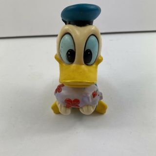 Donald Duck Walt Disney Vintage Piggy Bank Toy Plastic / Rubber