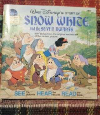 Walt Disney Snow White And The Seven Dwarfs Disneyland Record And Book 310