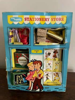 Rare Vintage 1959 My Merry Stationery Store; Mini Brands: Hallmark; Orig Items