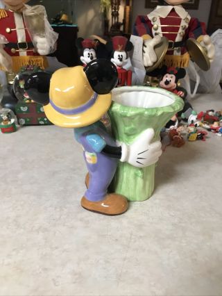 Disney Mickey Mouse Ftd Flower Pot Vase Ceramic Planter 2000 2
