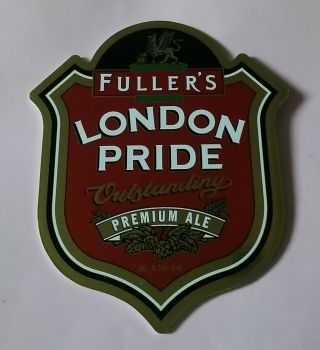 Fullers Brewery London Pride Premium Ale Beer Pump Handle Clip Badge 4.  1 Abv