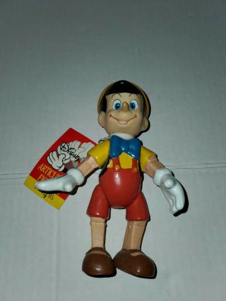 Disney Pinocchio Articulated Figurine With Tags