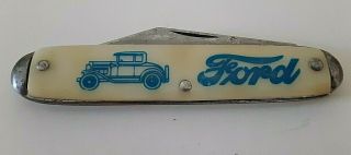 Vintage Usa Ford Motor Company Model A Folding Pocket Jack Knives