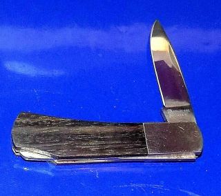 Small Vintage Wood Handled Lockback Pocket Knife W/a.  S.  I.  Japan Tang Stamp