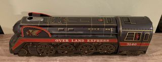 Overland Express Metal/Tin Train - Litho Japanese - Masudaya 3140 - 2
