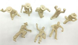 1950 ' s Roy rogers & Western Marx Playset 60 MM Cowboy Figures Matched Color 2
