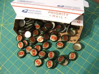 200,  Dos XX Equis Green Beer Bottle Caps Some Dents Mexico Crafts Jewelry 3