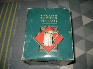 Vintage English Tankard Pewter Handcuffs Handle Sheffield England