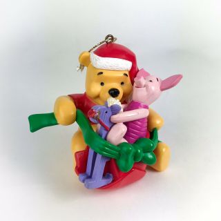 Disney Winnie The Pooh & Piglet On A Rocking Horse Hallmark Christmas Ornament